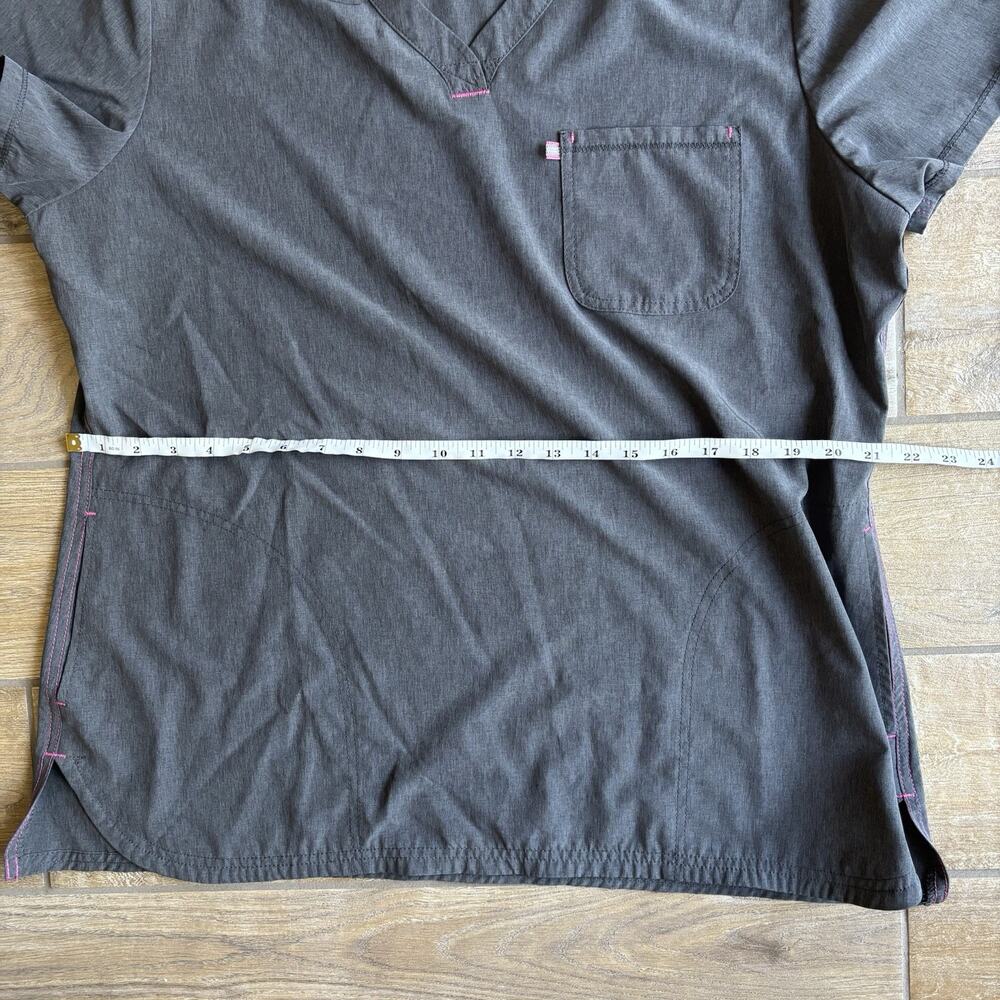 Scrubstar Scrub Top Women's XL Gray Heather Pewter RN#93643 - Picture 8 of 10